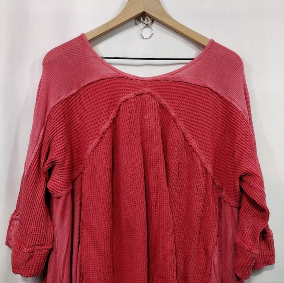 Caite By Athleta Embroidered Floral Blouse Womens XXL Red Boho Retro Holiday - Picture 6 of 7